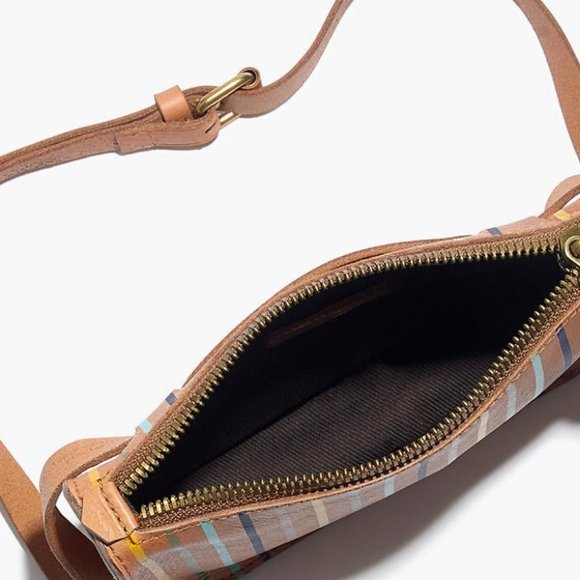 Madewell The Simple Pouch Belt Bag Rainbow Stripe - Picture 3 of 4